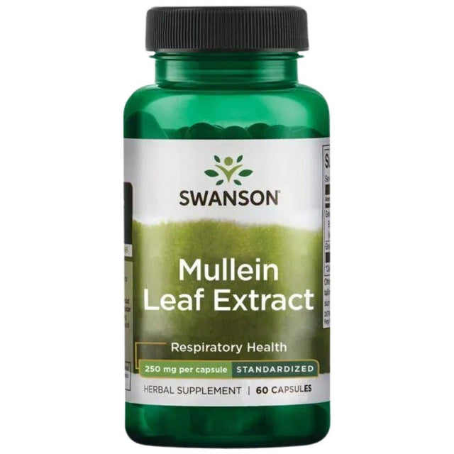 Full Spectrum Mullein Leaf 500 mg - 60 капсули  Swanson - Nutra Best Bulgaria