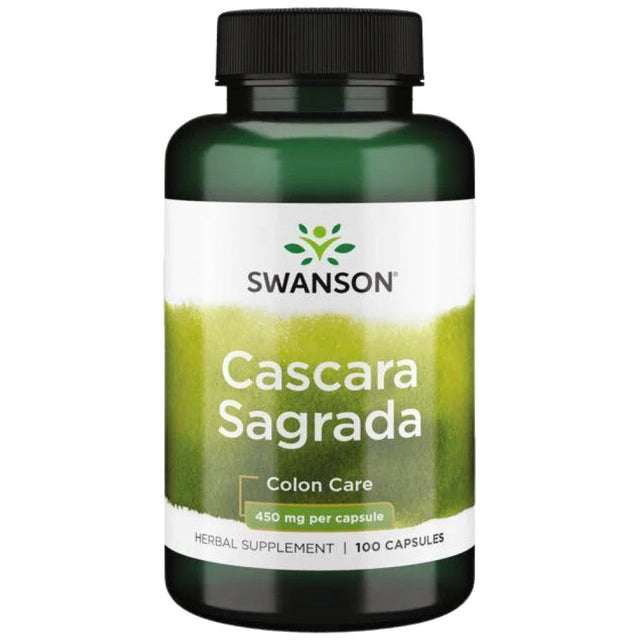 Cascara Sagrada 450 mg 100 капсули  Swanson - Nutra Best Bulgaria