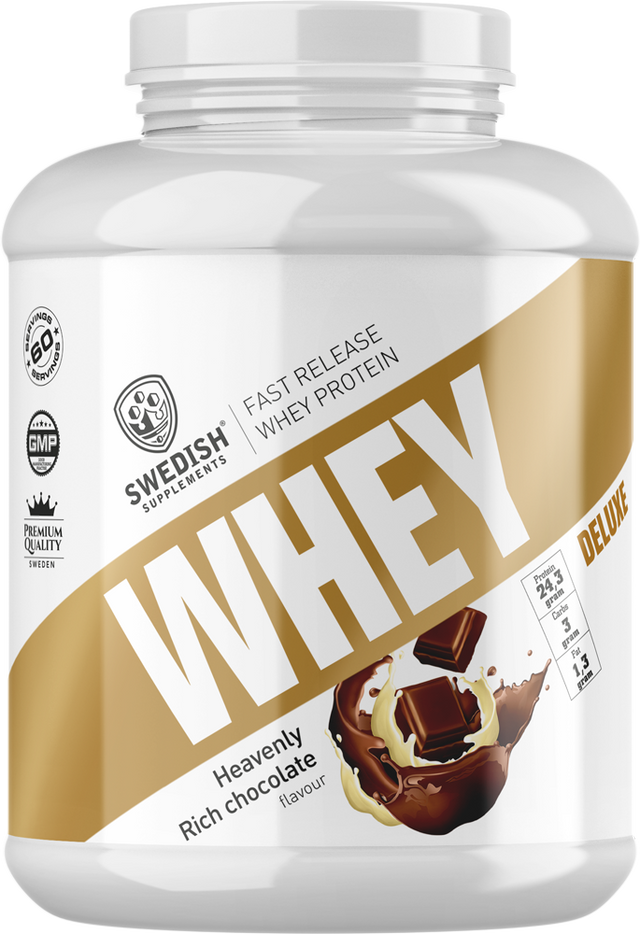 SWEDISH Supplements Whey Protein Deluxe [1800 грама, 54 Дози]  Swedish Supplements - Nutra Best Bulgaria