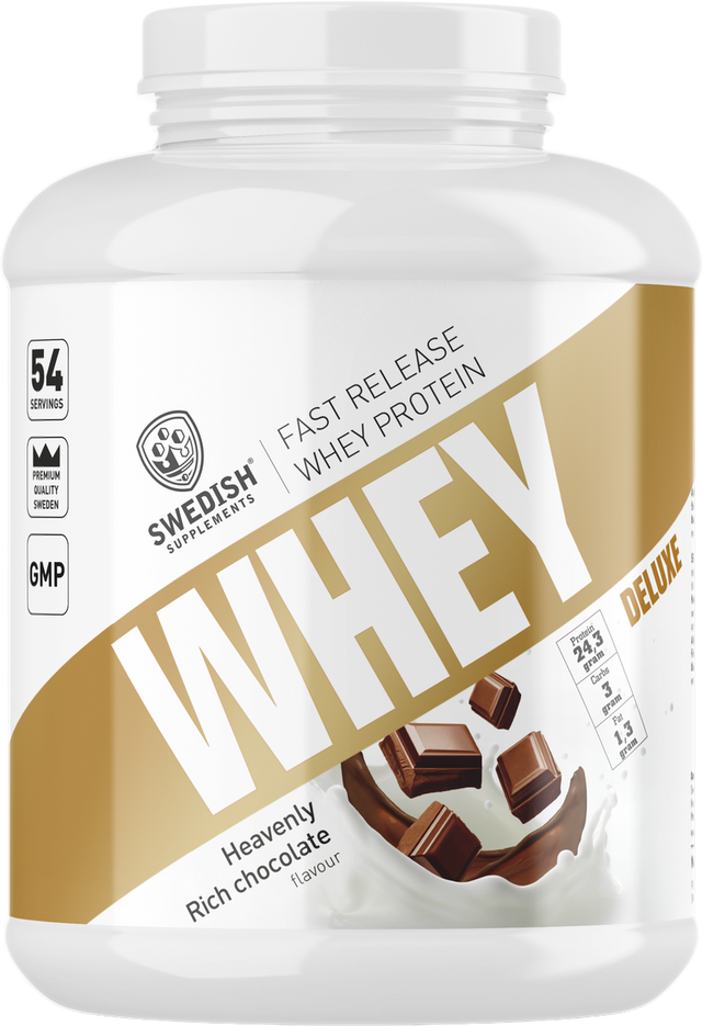 SWEDISH Supplements Whey Protein Deluxe [2000 грама, 60 Дози]  Swedish Supplements - Nutra Best Bulgaria
