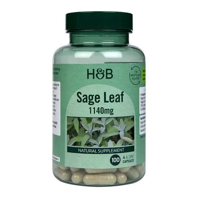 Салвия (Sage Leaf) (градински чай) 285мг 100 капсули HOLLAND & BARRETT  Holland and Barrett - Nutra Best Bulgaria