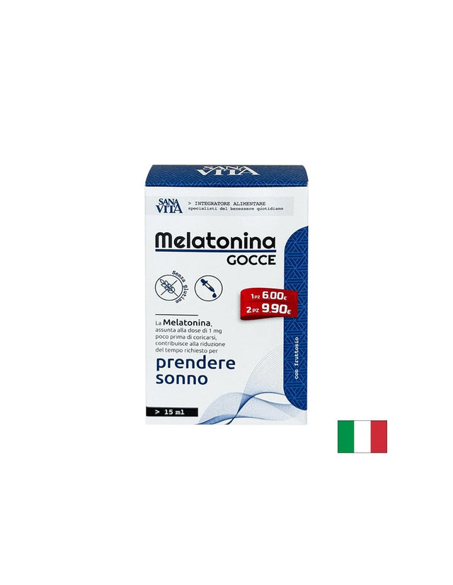 Безсъние - Мелатонин SanaVita,1 mg х 15 ml, капки  Paladin Pharma - Nutra Best Bulgaria