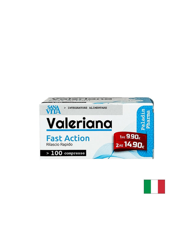 Стрес и добро настроение - Валериана (корен) SanaVita, 135 mg х 100 таблетки  Paladin Pharma - Nutra Best Bulgaria