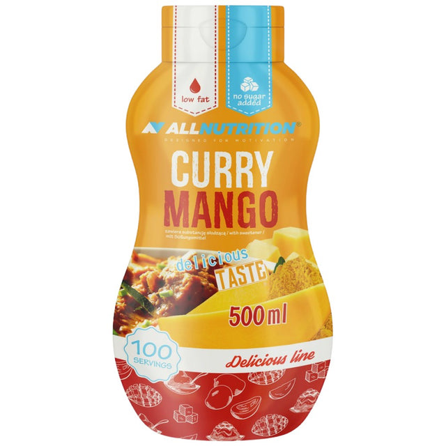 Sauce Zero Calorie | Curry Mango - 500 мл  AllNutrition - Nutra Best Bulgaria