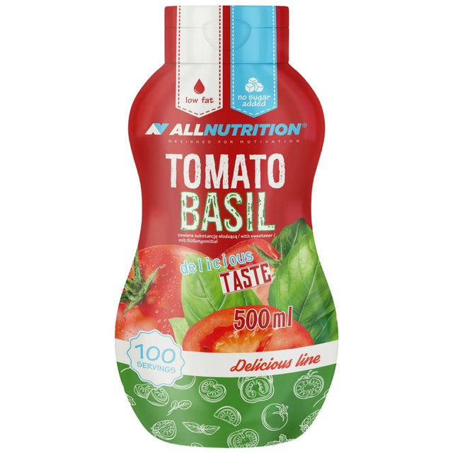 Sauce Zero Calorie | Tomato Basil - 500 мл  AllNutrition - Nutra Best Bulgaria