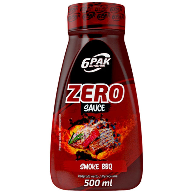 Sauce Zero - Smoke BBQ - 500 мл  6PAK Nutrition - Nutra Best Bulgaria