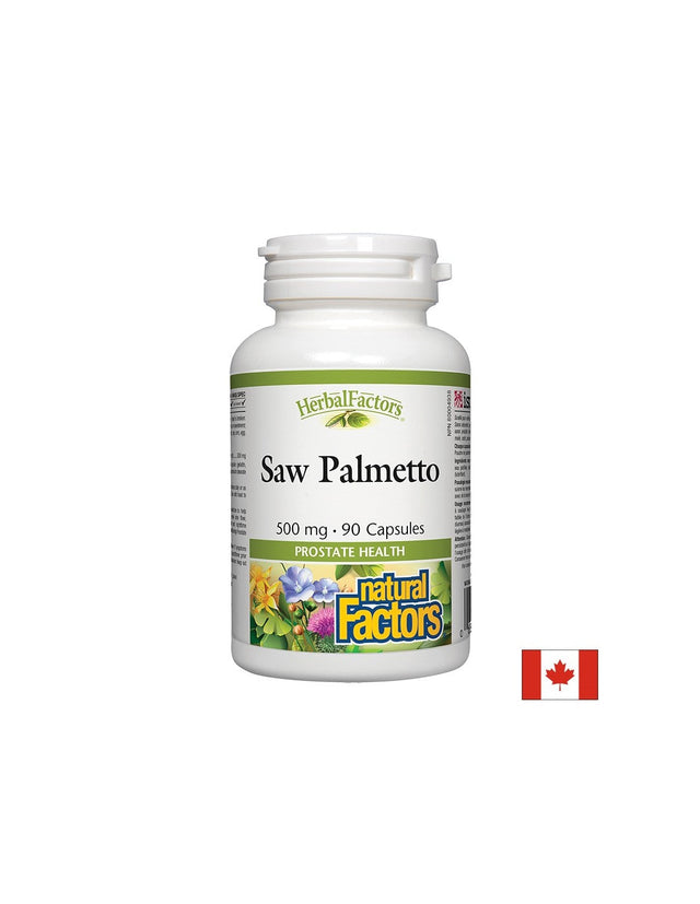 Saw Palmetto/ Сао Палмето 500 mg х 90 капсули Natural Factors  Natural Factors - Nutra Best Bulgaria