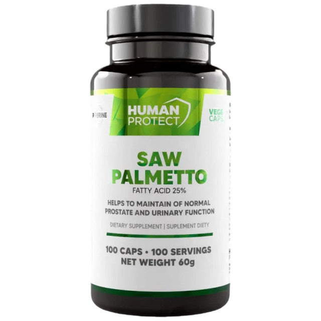 Saw Palmetto 500 mg | with 25% Saponins - 100 капсули  Human Protect - Nutra Best Bulgaria