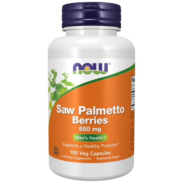 Saw Palmetto Berries 550 mg - 100 капсули  NOW Foods - Nutra Best Bulgaria