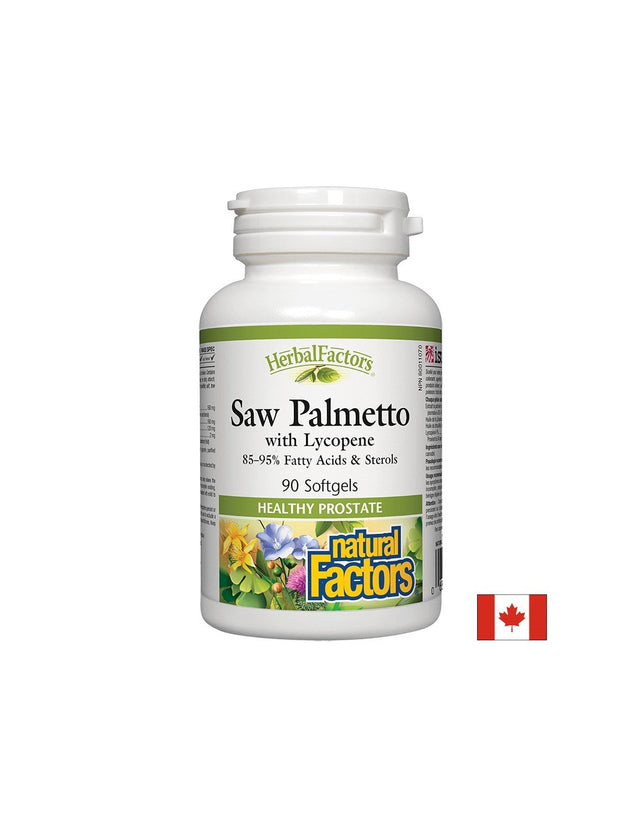 Saw Palmetto with Lycopene - 90 Гел капсули  Natural Factors - Nutra Best Bulgaria