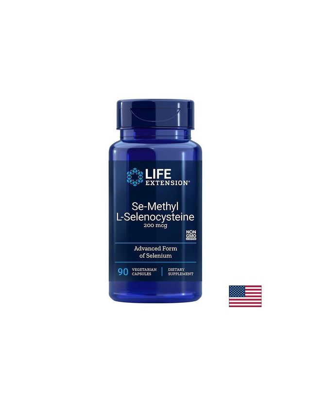 Se-Methyl L-Selenocysteine / Селен (Се-Метил Л-Селеноцистеин) 200 mcg x 90 капсули  Life Extension - Nutra Best Bulgaria