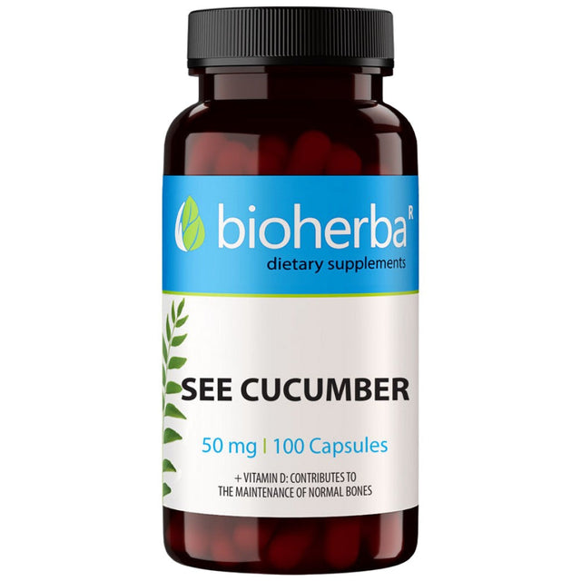 Sea Cucumber Extract 50 mg - 100 капсули  Bioherba - Nutra Best Bulgaria