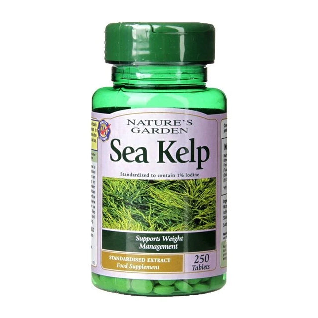 Морски келп (Sea Kelp) (морски водорасли, Йод 15мг) 525мг 250 таблетки HOLLAND & BARRETT - Nutra Best
