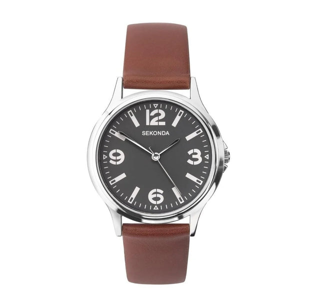 Sekonda, Sekonda, Quartz Leather Strap Watch, 1682.82, For Men  Sekonda - Nutra Best Bulgaria