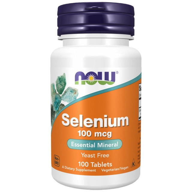 Selenium 100 mcg - 100 Таблетки  NOW Foods - Nutra Best Bulgaria