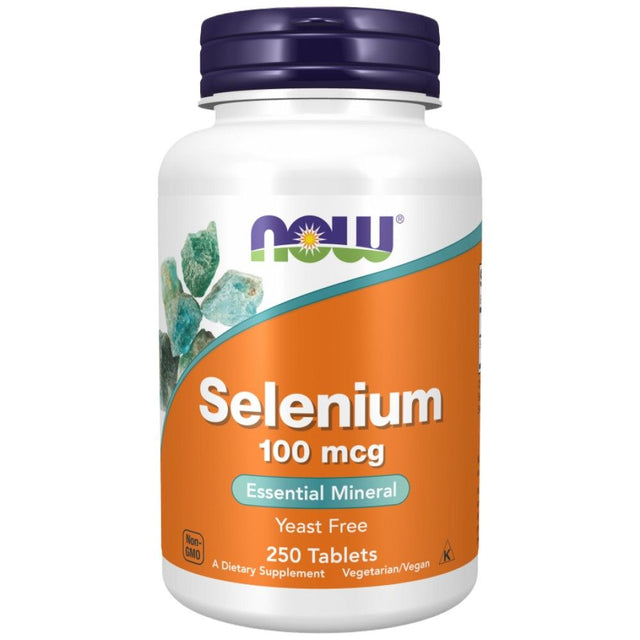Selenium 100 mcg - 250 Таблетки  NOW Foods - Nutra Best Bulgaria