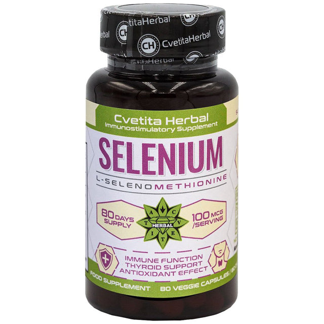 Selenium 100 mcg 80 капсули  Cvetita Herbal - Nutra Best Bulgaria