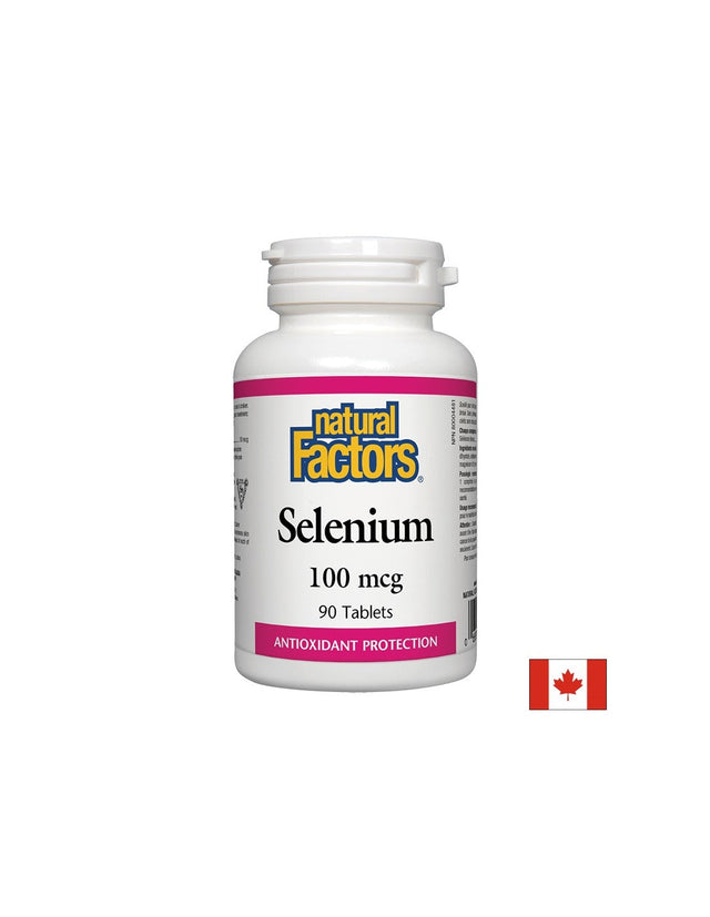 Selenium 100 mcg - 90 Таблетки  Natural Factors - Nutra Best Bulgaria