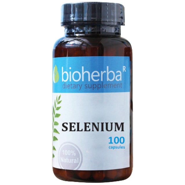 Selenium 100 mcg | L-Selenomethionine - 100 капсули  Bioherba - Nutra Best Bulgaria