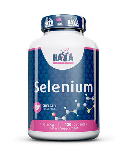 Selenium /Chelated - yeast free/ 100mcg. /  120 caps.  Haya Labs - Nutra Best Bulgaria