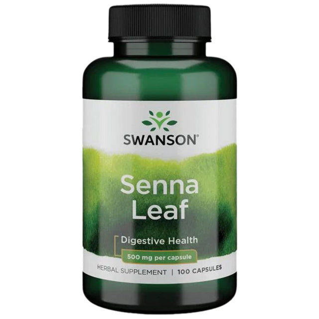 Senna Leaf 500 mg - 100 капсули  Swanson - Nutra Best Bulgaria