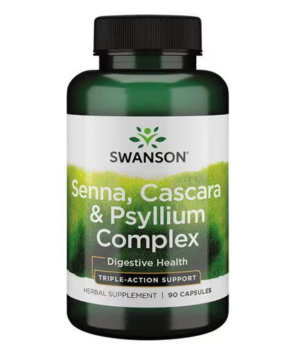 Senna/Psyllium/Cascara Complex 550 mg - 90 капсули  Swanson - Nutra Best Bulgaria