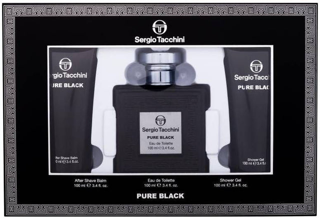Sergio Tacchini Pure Black EDT 100 ml + SG 100 ml + ASB 100 ml  Sergio Tacchini - Nutra Best Bulgaria