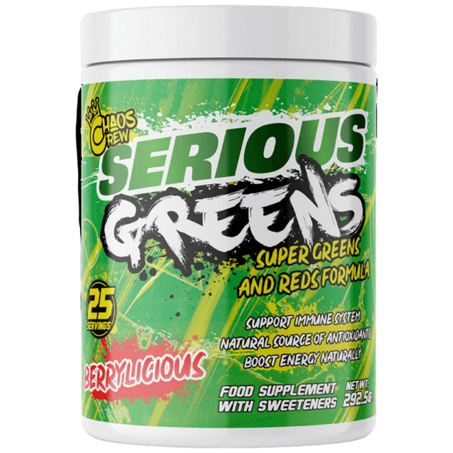 Serious Greens | Greens and Reds Formula - 292.5 грама  Chaos Crew - Nutra Best Bulgaria