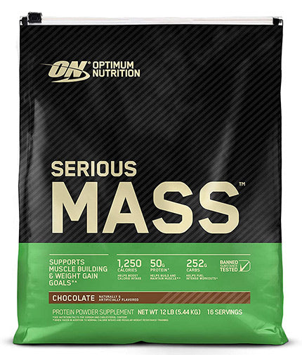 Serious Mass 12 lbs. - 5.450 kg  OPTIMUM NUTRITION - Nutra Best Bulgaria