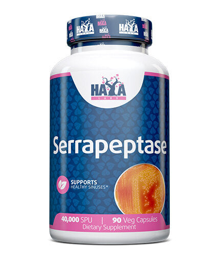 Serrapeptase / 40000 SPU / 90 Vcaps  Haya Labs - Nutra Best Bulgaria