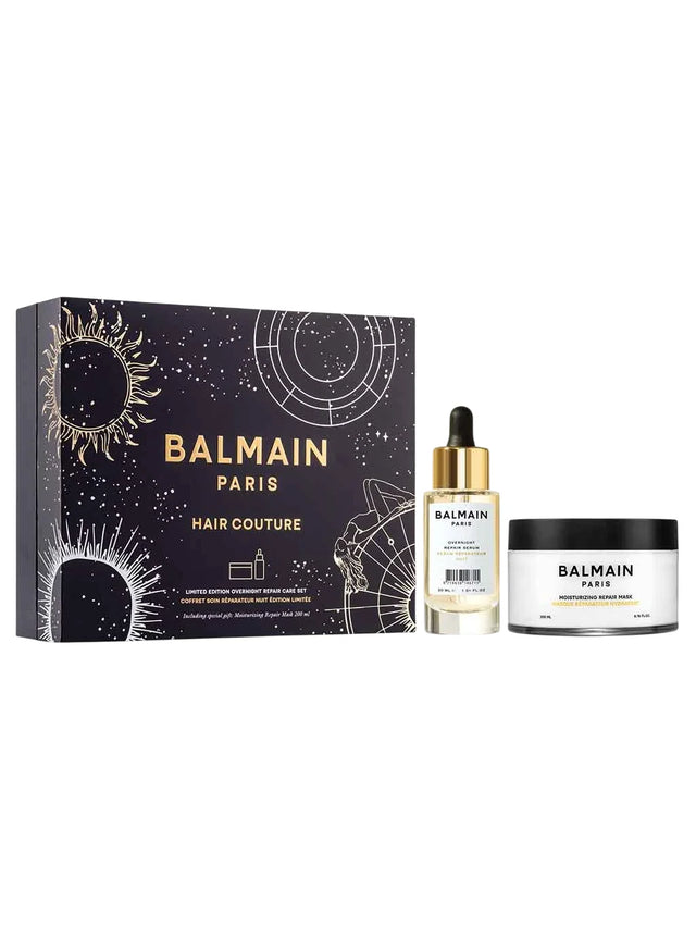 Set Balmain Professionnel: Overnight, Botanical Oils, Hair Serum, Repairing, 30 ml + Moisturizing, Hair Treatment Cream Mask, For Repairing, 200 ml  Balmain Professionnel - Nutra Best Bulgaria