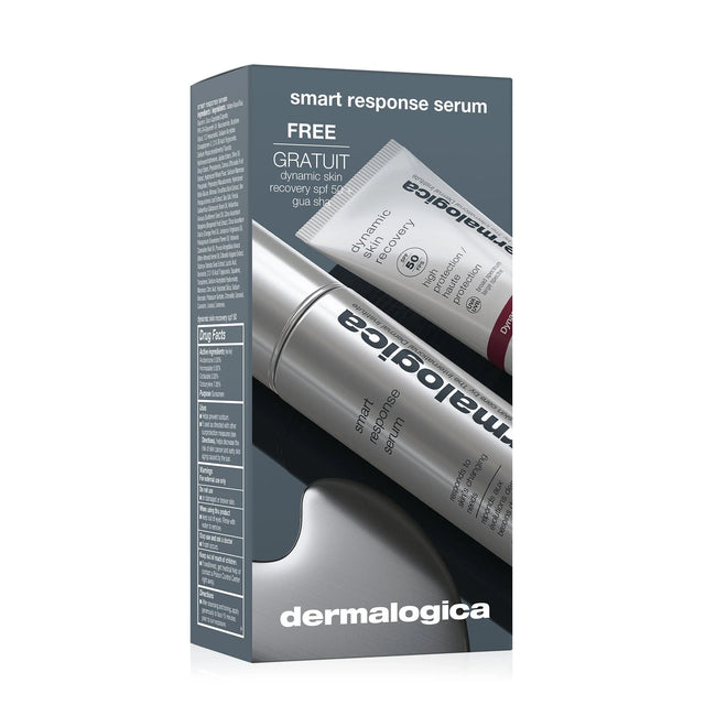Set Dermalogica: Smart Response, Paraben-Free, Smoothes/Firms & Hydrates, Day, Serum, For Face, 30 ml + Dynamic Skin, Hydrating, Cream, For Face, SPF 50, 7 ml + Gua Sha , Lifting, Face Massage Stone  Dermalogica - Nutra Best Bulgaria