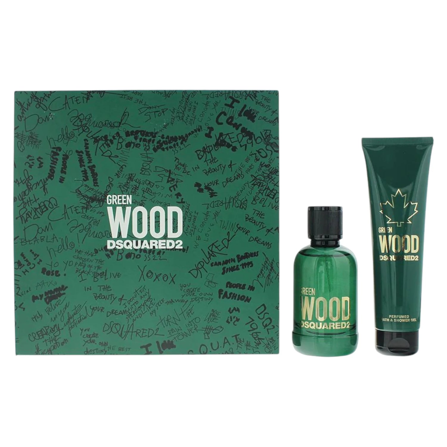 Set Dsquared 2: Green Wood, Eau De Toilette, For Men, 100 ml + Green Wood, Shower Gel, All Skin Types, 150 ml  Dsquared 2 - Nutra Best Bulgaria