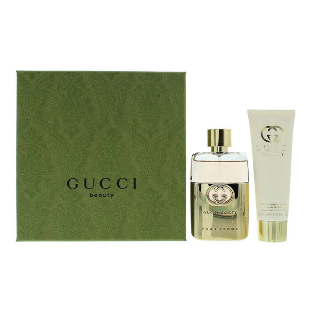 Set Gucci: Guilty, Eau De Parfum, For Women, 50 ml + Guilty, Moisturizing, Body Lotion, 50 ml  Gucci - Nutra Best Bulgaria