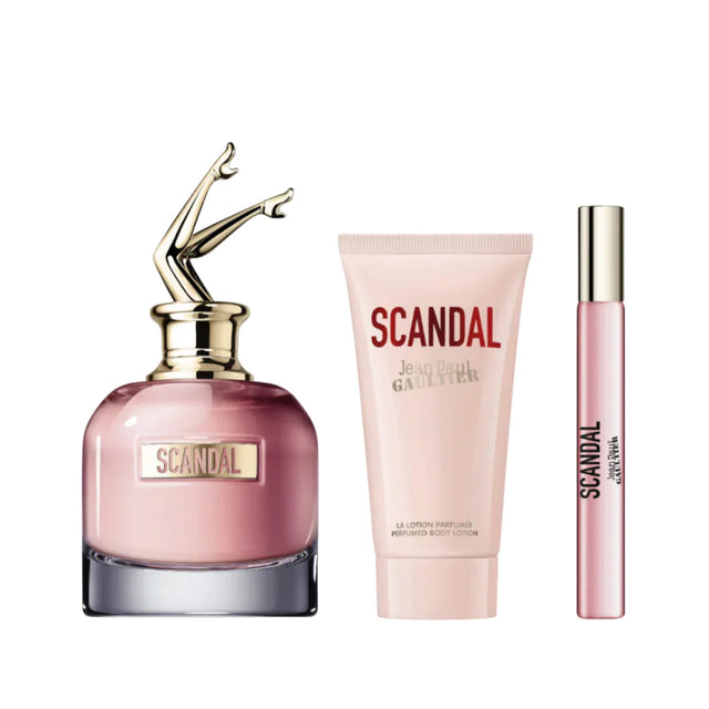 Set Jean Paul Gaultier: Scandal, Eau De Parfum, For Women, 50 ml + Scandal, Eau De Parfum, For Women, 6 ml *Miniature + Scandal, Hydrating, Body Lotion, 75 ml  Jean Paul Gaultier - Nutra Best Bulgaria