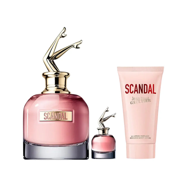 Set Jean Paul Gaultier: Scandal, Eau De Parfum, For Women, 80 ml + Scandal, Hydrating, Body Lotion, 75 ml + Scandal, Eau De Parfum, For Women, 6 ml *Miniature  Jean Paul Gaultier - Nutra Best Bulgaria