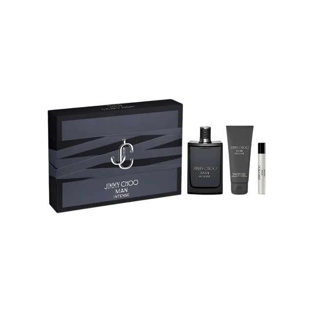 Set Jimmy Choo: Man Intense, Eau De Toilette, For Men, 100 ml + Man Intense, Eau De Toilette, For Men, 7.5 ml + Man Intense, Shower Gel, 100 ml  Jimmy Choo - Nutra Best Bulgaria