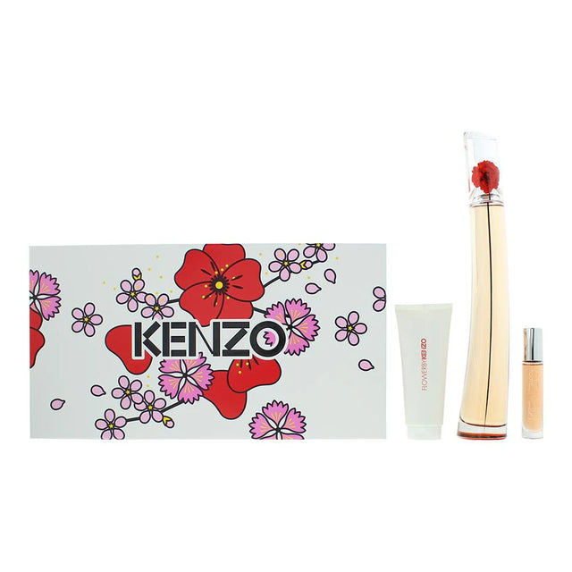 Set Kenzo: Flower L'absolue, Eau De Parfum, For Women, 100 ml + Flower L'absolue, Eau De Parfum, For Women, 10 ml + Flower L'absolue, Hydrating, Body Lotion, 75 ml  Kenzo - Nutra Best Bulgaria