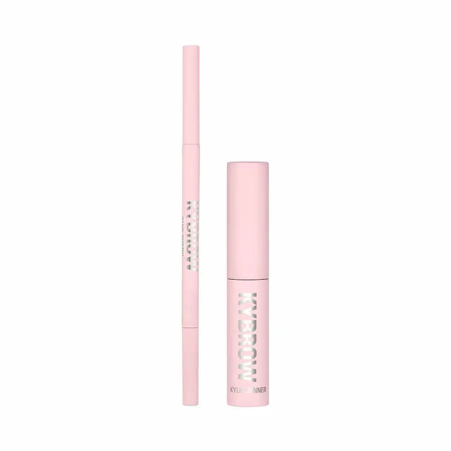 Set Kylie Cosmetics: Kybrow, Defined, Eyebrow Cream Pencil & Brush 2-In-1, 005, Dark Brown, 0.09 g + By Kylie, Define, Eyebrow Gel, Translucent, 5 ml  Kylie Cosmetics - Nutra Best Bulgaria