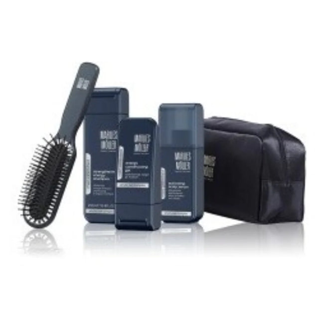 Set Marlies Moller: Marlies Moller, Hair Styling Gel, Flexible Hold, 100 ml + Marlies Moller, Hair Shampoo, Energizing, 200 ml + Marlies Moller, Paddle, Hair Brush  Marlies Moller - Nutra Best Bulgaria