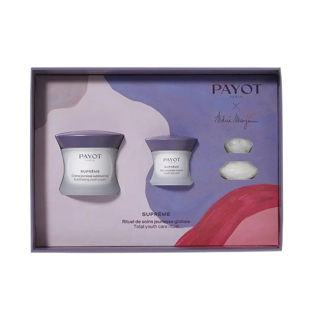 Set Payot: Supreme Sublimating, Anti-Aging, Day, Cream, For Face, 50 ml + Supreme Jeunesse Le Regard, Hydrating, Eye Cream, 15 ml + Gua Sha, White, Lifting, Face Massage Stone  Payot - Nutra Best Bulgaria