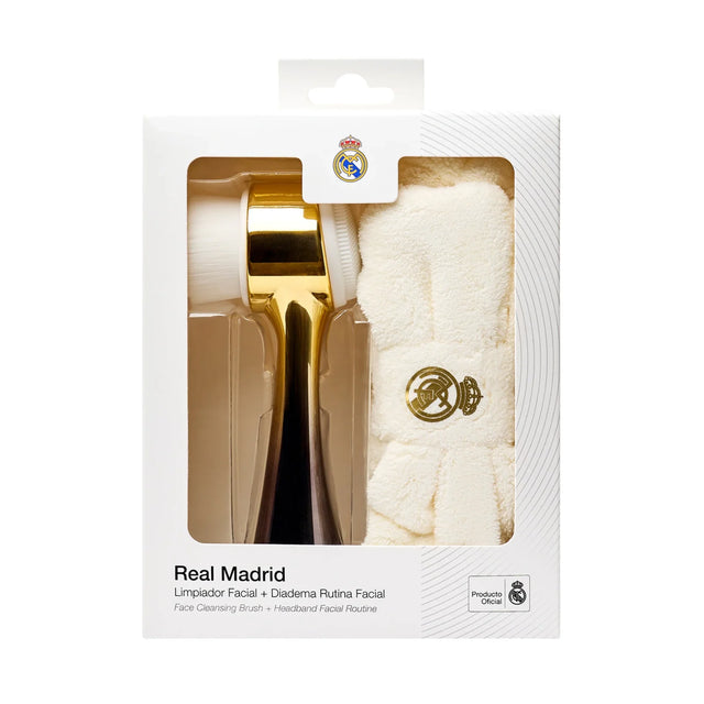 Set Real Madrid: Real Madrid, Facial Cleansing Brush + Real Madrid, Hair Band, White  Real Madrid - Nutra Best Bulgaria