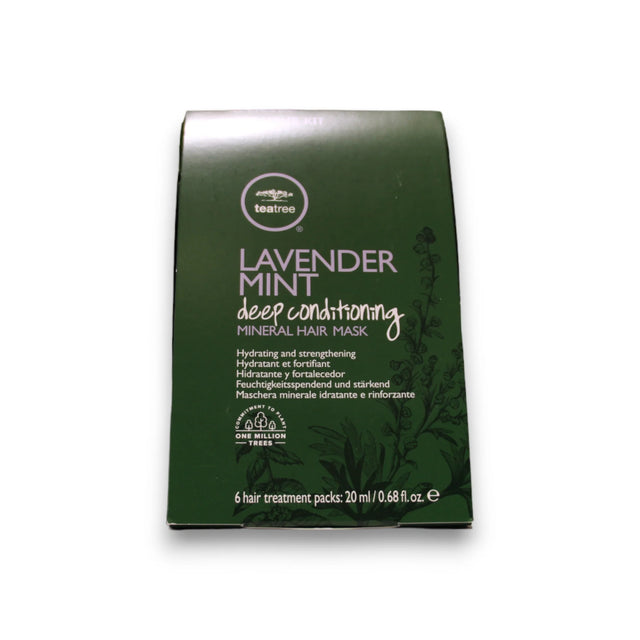 Set, Tea Tree by Paul Mitchell, Lavender Mint Deep Conditioning, Paraben-Free, Hair Treatment Cream Mask, Hydrating & Strengthening, 6 pcs, 20 ml  Tea Tree by Paul Mitchell - Nutra Best Bulgaria