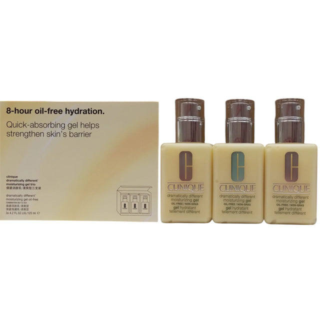 Set Trio, Clinique, Dramatically Different Face Care, Paraben-Free, Moisturizing, Day & Night, Gel, For Face, 3 pcs, 125 ml  Clinique - Nutra Best Bulgaria