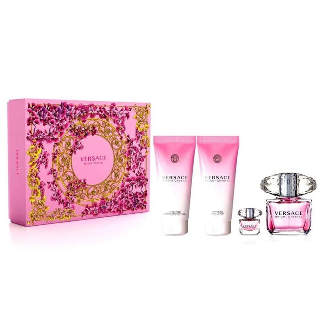 Set Versace: Bright Crystal, Eau De Toilette, For Women, 90 ml + Bright Crystal, Hydrating, Body Lotion, 100 ml + Bright Crystal, Shower Gel, 100 ml + Bright Crystal, Eau De Toilette, For Women, 9 ml *Miniature  Versace - Nutra Best Bulgaria