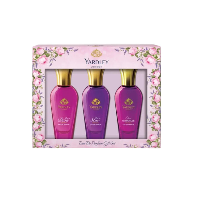 Set Yardley: Be A Diva, Eau De Parfum, For Women, 30 ml + Be A Star, Eau De Parfum, For Women, 30 ml + Star Flowerazzi, Eau De Parfum, For Women, 30 ml  Yardley - Nutra Best Bulgaria