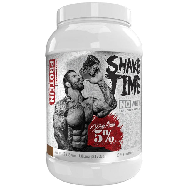 Shake Time | No Whey Real Food 757 грама  Rich Piana 5% Nutrition - Nutra Best Bulgaria