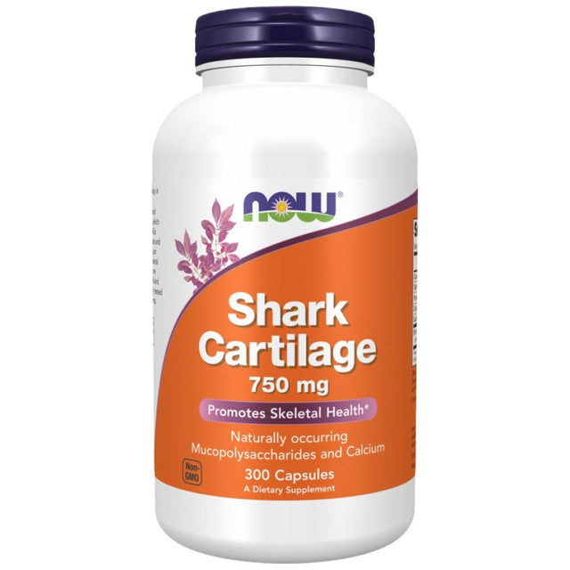 Shark Cartilage 750 mg - 300 капсули  NOW Foods - Nutra Best Bulgaria