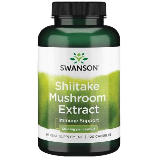 Shiitake Mushroom Extract 500 mg 120 капсули  Swanson - Nutra Best Bulgaria