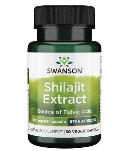 Shilajit Extract 400 mg - 60 капсули  Swanson - Nutra Best Bulgaria